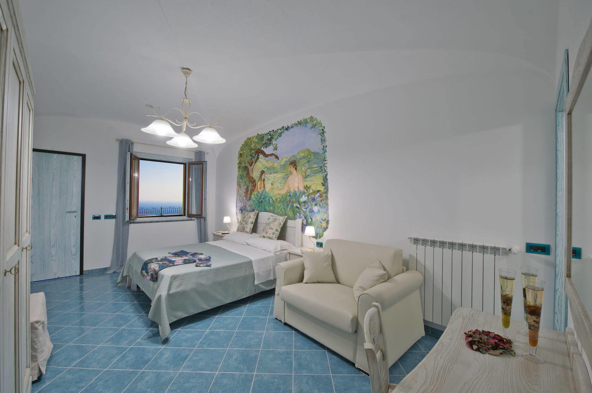La Mela Blu Bed & Breakfast Furore Eksteriør bilde